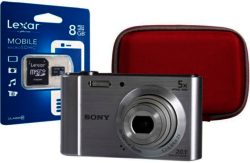Sony DSC-W800 Camera Kit Bundle - Silver